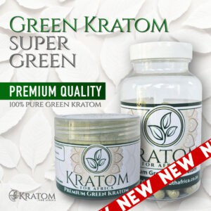 Super Green Kratom Capsules and Powder